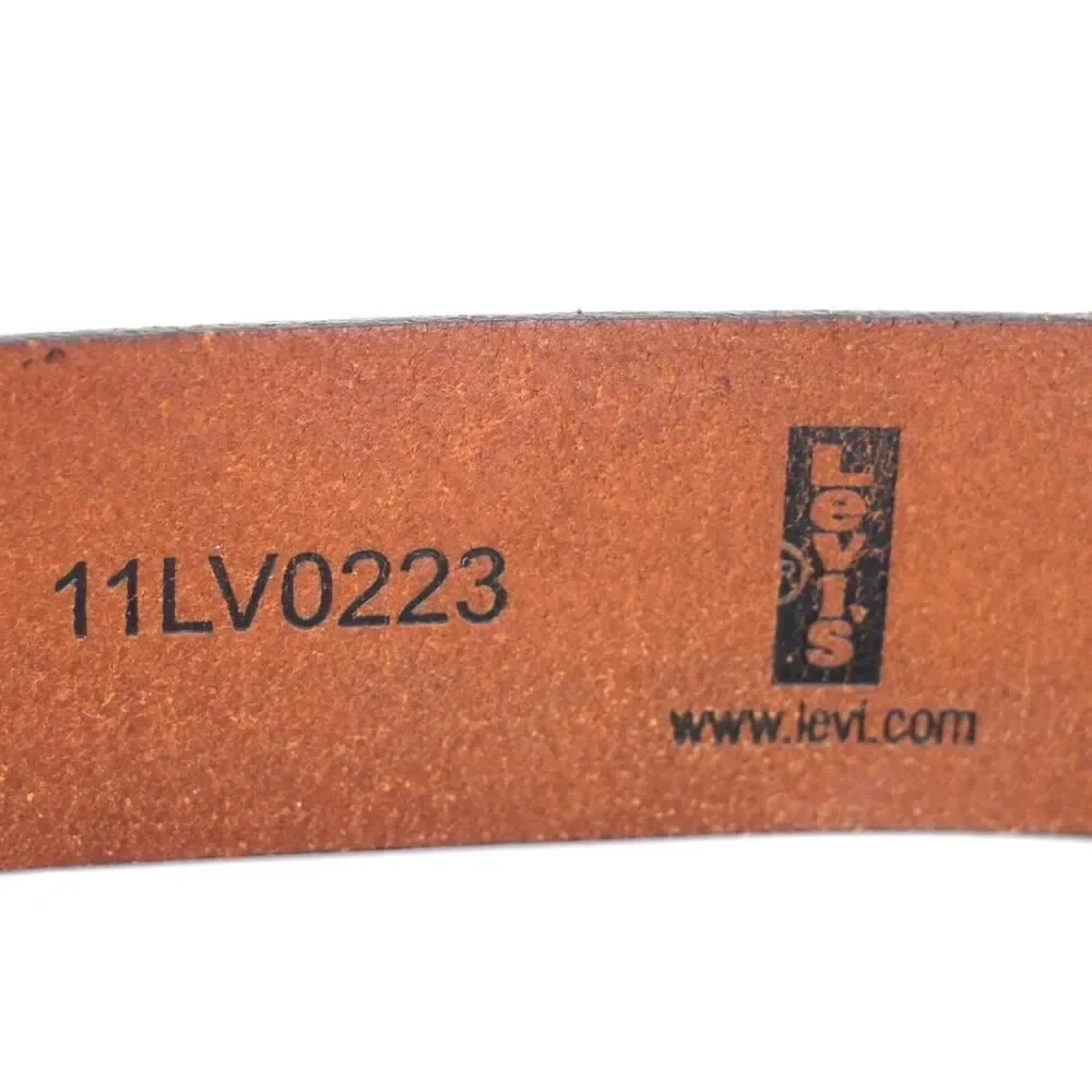 Levi's SADDLE BROWN REAL LEATHER 1 3/8